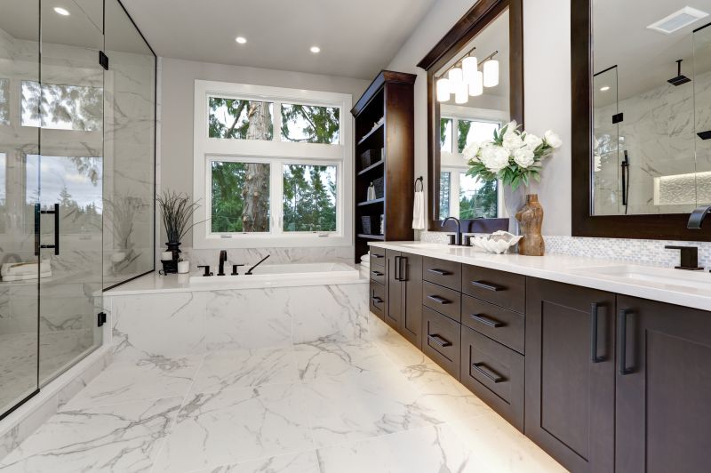 Spacious Bathtub and Modern Vanity